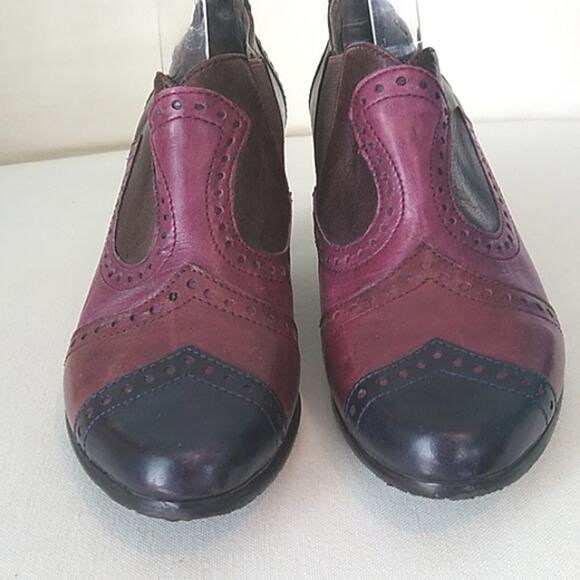 Canal Grande Made In Italy Multicolor Oxford Western Leather Heeled Bootie 36 - Picture 3 of 12